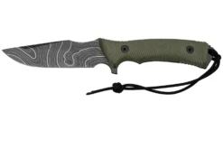 ANV Knives M311 SPELTER DLC Topo Elmax, Olive Micarta Handle, Black Kydex Sheath, Cuchillo De Supervivencia