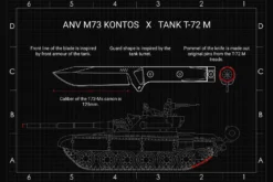 ANV M73 Kontos Black Cerakote M73-002 Cuchillo De Supervivencia -Cuchillería Aventura ANVM73 002 09 anv knives scaled