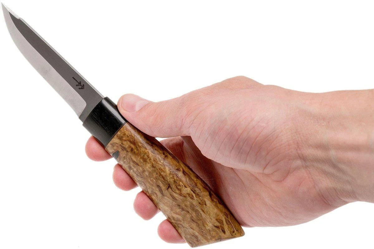 Autine Puukko, Curly Birch, Elmax, Funda RH Marrón 6 Autine Puukko, Curly Birch, Elmax, Funda RH Marrón - Imagen 6