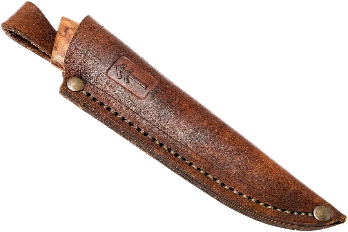 Autine Puukko, Curly Birch, Elmax, Funda RH Marrón 7 Autine Puukko, Curly Birch, Elmax, Funda RH Marrón - Imagen 7