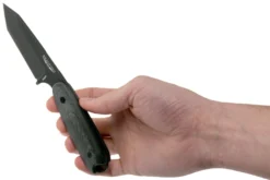 Bradford Guardian 3.5T Tanto, 3D Black Micarta Guardian 3.5T M390, Black DLC 3.5T-101B -Cuchillería Aventura BDK 35T 101B 06 bradford knives scaled