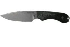 Bradford Guardian 4FE, 3D Black Micarta Guardian 4 M390, Sabre Stonewashed False Edge 4FE-101