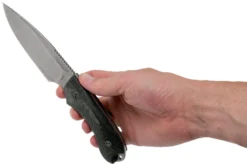 Bradford Guardian 4FE, 3D Black Micarta Guardian 4 M390, Sabre Stonewashed False Edge 4FE-101 -Cuchillería Aventura BDK 4FE 101 06 bradford knives scaled