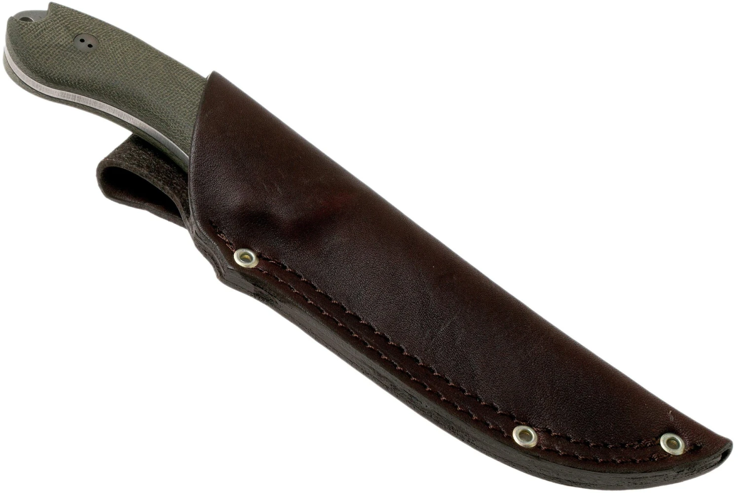 Bradford Guardian 4, 3D OD Green Micarta Guardian 4 CPM 3V, Full Flat Stonewashed 4FH-102-3V 6 Bradford Guardian 4, 3D OD Green Micarta Guardian 4 CPM 3V, Full Flat Stonewashed 4FH-102-3V - Imagen 6