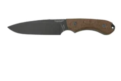 Bradford Knives Guardian 5, 5S-104N-3V, 3D Natural Micarta, CPM-3V, Sabre Grind, Nimbus Blackwashed Finish, Cuchillo Fijo