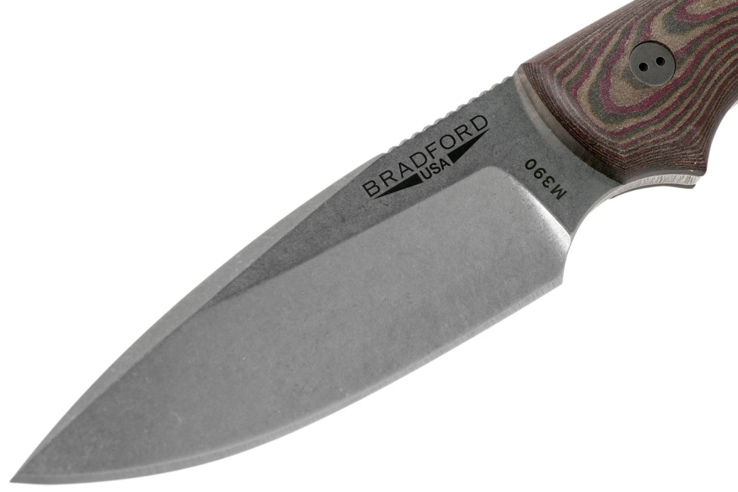 Bradford Guardian 3, 3D Brown-Red Richlite, M390 False Edge Stonewash Knivesandtools Exclusive 3 Bradford Guardian 3, 3D Brown-Red Richlite, M390 False Edge Stonewash Knivesandtools Exclusive - Imagen 3