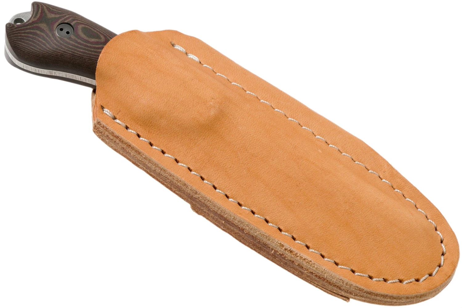 Bradford Guardian 3, 3D Brown-Red Richlite, M390 False Edge Stonewash Knivesandtools Exclusive 6 Bradford Guardian 3, 3D Brown-Red Richlite, M390 False Edge Stonewash Knivesandtools Exclusive - Imagen 6