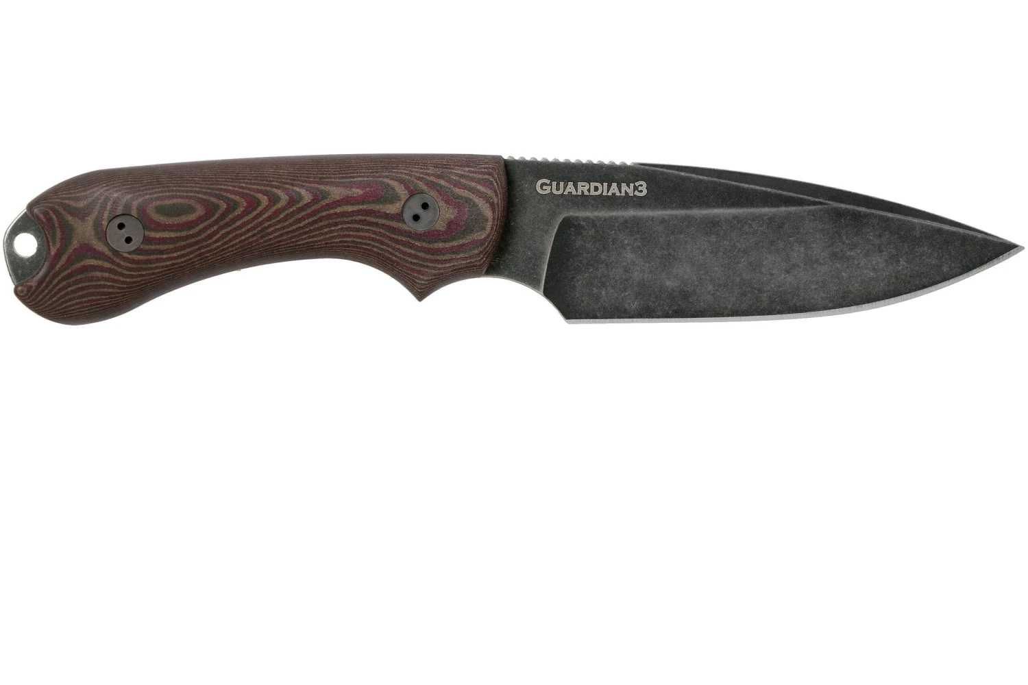 Bradford Guardian 3, 3D Brown-Red Richlite, M390 False Edge Nimbus Knivesandtools Exclusive 2 Bradford Guardian 3, 3D Brown-Red Richlite, M390 False Edge Nimbus Knivesandtools Exclusive - Imagen 2
