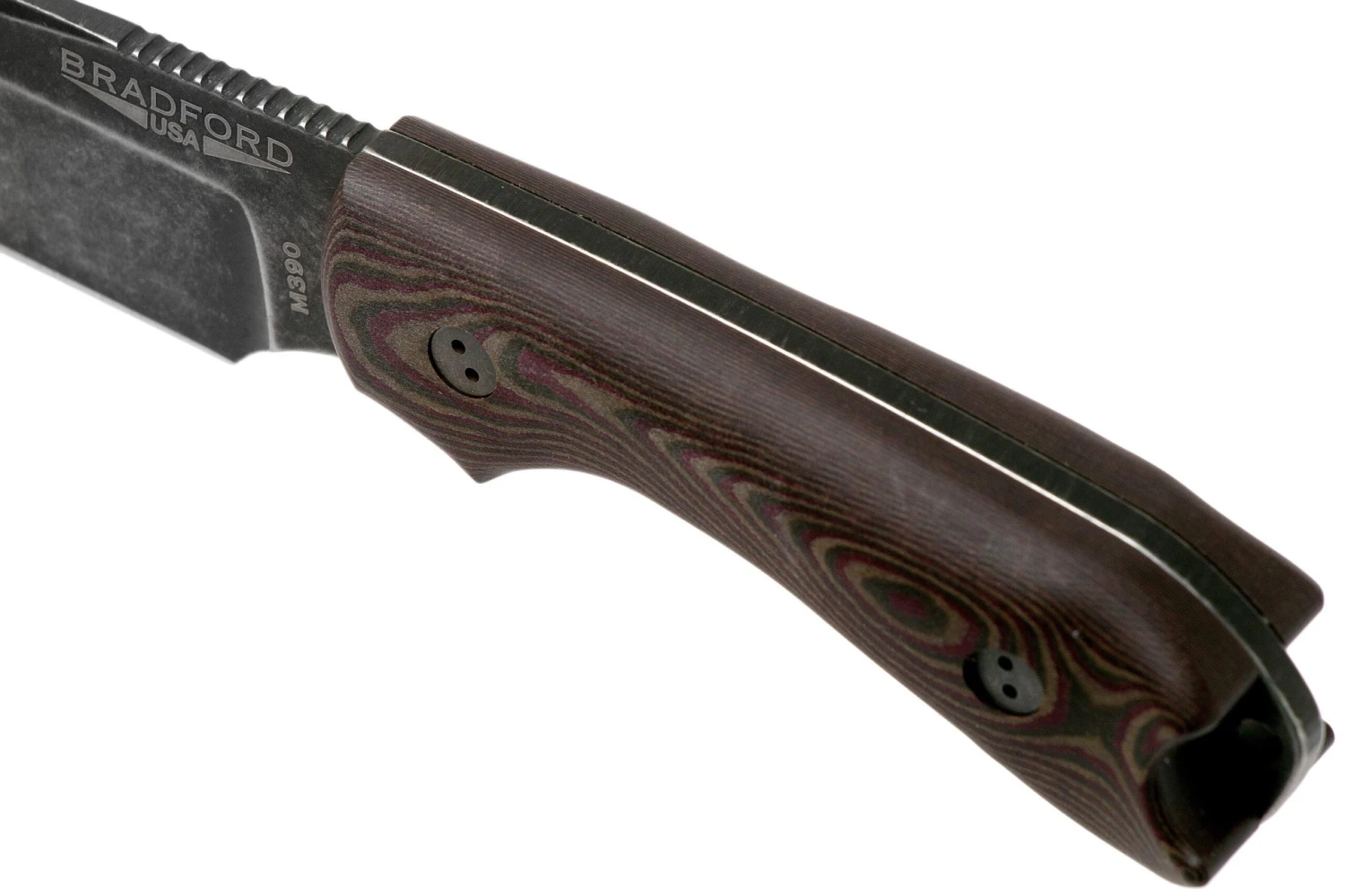 Bradford Guardian 3, 3D Brown-Red Richlite, M390 False Edge Nimbus Knivesandtools Exclusive 5 Bradford Guardian 3, 3D Brown-Red Richlite, M390 False Edge Nimbus Knivesandtools Exclusive - Imagen 5