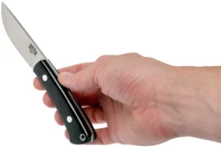 Bark River Woodland Special Black Canvas Micarta, EDC-fixed 15 Bark River Woodland Special Black Canvas Micarta, EDC-fixed -Cuchillería Aventura BRK01 132BRKC 07 bark river scaled