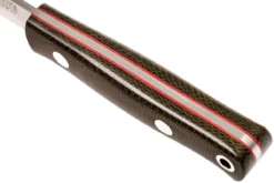 Bark River Mini Bushcrafter CPM 3V, Green Canvas Micarta, Red Liner -Cuchillería Aventura BRK06 022GNC RL 05 bark river brk06 022gnc rl 05