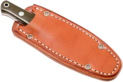 Bark River Mini Bushcrafter CPM 3V, Green Canvas Micarta, Red Liner -Cuchillería Aventura BRK06 022GNC RL 07 bark river brk06 022gnc rl 07