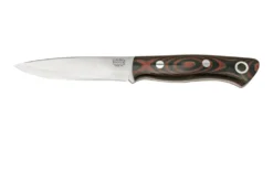 Bark River Aurora Scandi CPM 3V Red & Black Linen Micarta, Red Liner, Cuchillo Fijo