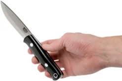 Bark River Bushcrafter I CPM 3V, Black Canvas Micarta -Cuchillería Aventura BRK06 131BRKC 06 bark river knives scaled