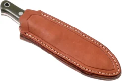 Bark River Bushcrafter I CPM 3V, Green Canvas Micarta, Red Liners -Cuchillería Aventura BRK06 131GNC RL 07 bark river knives scaled