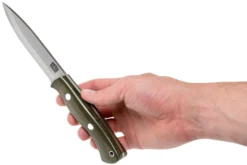 Bark River Aurora Scandi Cru-Wear Green Canvas Micarta -Cuchillería Aventura BRK06 164GNC 06 bark river knives scaled