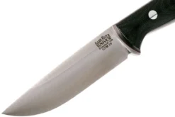 Bark River Gunny Hunter CPM 3V, Black Canvas Micarta, Red Liners -Cuchillería Aventura BRK07 025BRKC RL 03 bark river brk07 025brkc rl 03