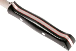 Bark River Gunny Hunter CPM 3V, Black Canvas Micarta, Red Liners -Cuchillería Aventura BRK07 025BRKC RL 04 bark river brk07 025brkc rl 04