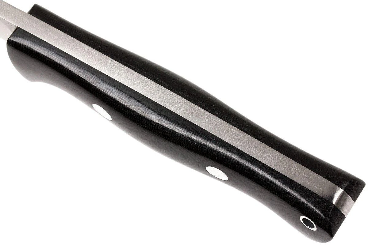 Bark River Bravo 1 A2 FHG Rampless, Black Linen Micarta, Funda Marrón 5 Bark River Bravo 1 A2 FHG Rampless, Black Linen Micarta, Funda Marrón - Imagen 5