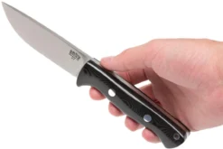 Bark River Bravo 1 A2 FHG Rampless, Black Linen Micarta, Funda Marrón 11 Bark River Bravo 1 A2 FHG Rampless, Black Linen Micarta, Funda Marrón -Cuchillería Aventura BRK07 111BRKL RS 06 bark river brk07 111brkl rs 06