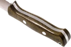 Bark River Bravo 1 A2 Rampless, Green Canvas Micarta, Funda Marrón 17 Bark River Bravo 1 A2 Rampless, Green Canvas Micarta, Funda Marrón -Cuchillería Aventura BRK07 111GNC RS 04 bark river brk07 111gnc rs 04