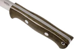 Bark River Bravo 1 A2 Rampless, Green Canvas Micarta, Funda Marrón 18 Bark River Bravo 1 A2 Rampless, Green Canvas Micarta, Funda Marrón -Cuchillería Aventura BRK07 111GNC RS 05 bark river brk07 111gnc rs 05