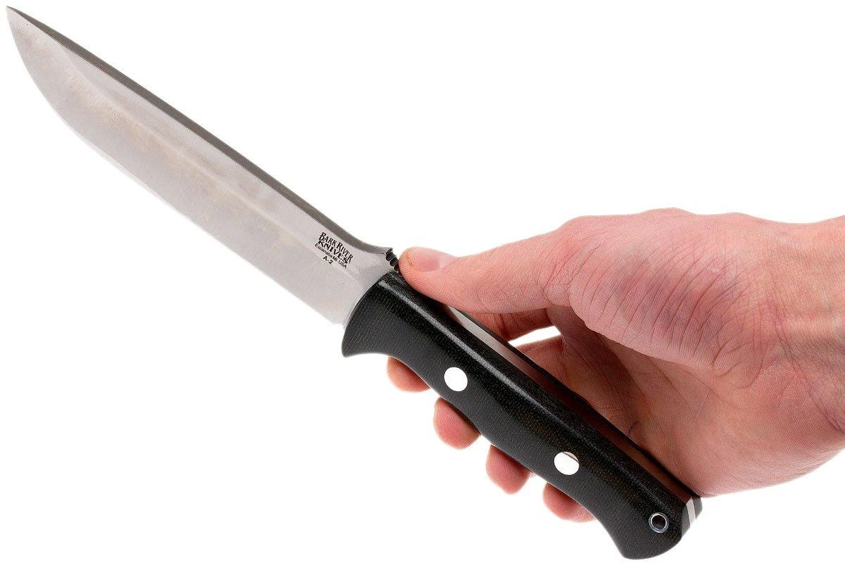 Bark River Bravo 1.5 A2, Black Canvas Micarta, Funda Marrón 6 Bark River Bravo 1.5 A2, Black Canvas Micarta, Funda Marrón - Imagen 6