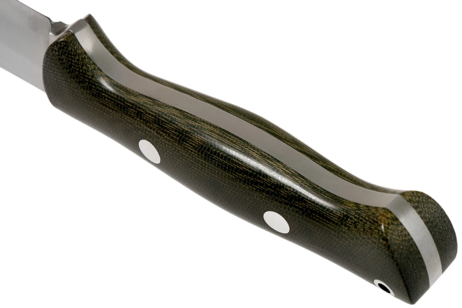 Bark River Bravo 1.5 Rampless CPM 3V Field Knife, Green Canvas Micarta 4 Bark River Bravo 1.5 Rampless CPM 3V Field Knife, Green Canvas Micarta - Imagen 4