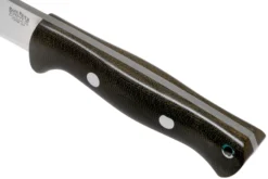 Bark River Bravo 1 LT CPM 3V Rampless, Green Canvas Micarta Cuchillo De Exterior -Cuchillería Aventura BRK07 126GCM RS 05 bark river knives scaled