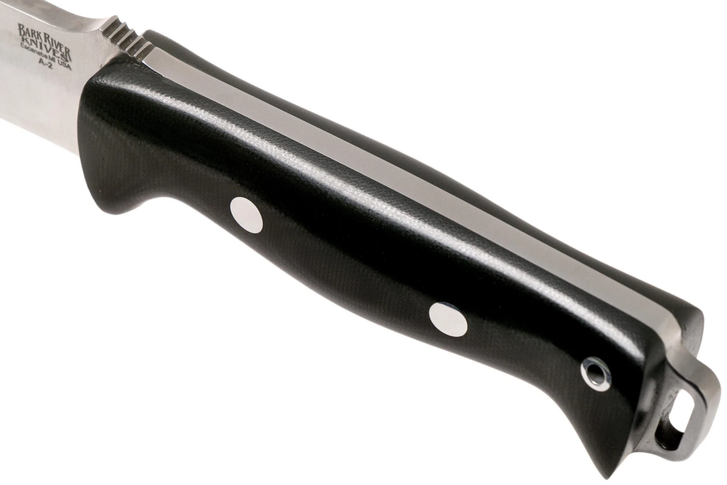 Bark River Bravo 2 A2 Black Canvas Micarta, Cuchillo Exterior 5 Bark River Bravo 2 A2 Black Canvas Micarta, Cuchillo Exterior - Imagen 5