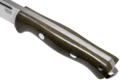 Bark River Bravo Squad Leader CPM 3V, Green Canvas Micarta -Cuchillería Aventura BRK07 222GCM 05 bark river knives scaled