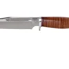 Bark River Teddy A2 Stacked Leather, Single Quillion Cuchillo De Exterior