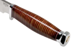 Bark River Teddy A2 Stacked Leather, Single Quillion Cuchillo De Exterior -Cuchillería Aventura BRK08 114SLSQ 05 bark river knives scaled