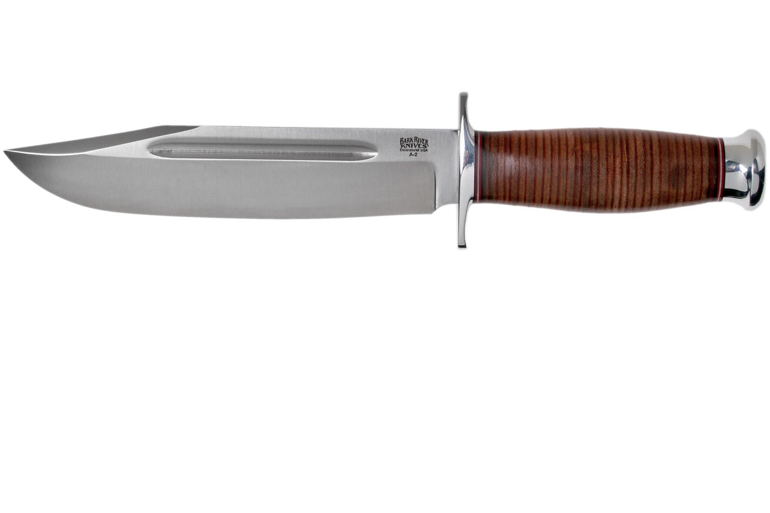 Bark River Teddy 2 A2 Stacked Leather Cuchillo De Exterior 1 Bark River Teddy 2 A2 Stacked Leather Cuchillo De Exterior
