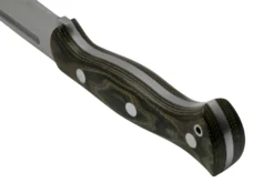 Bark River Cub CPM 3V Snakeskin Burgundy Canvas Micarta, Cuchillo De Bushcraft -Cuchillería Aventura BRK08 221SBM 04 barkriver scaled