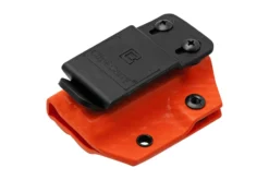 Clip And Carry Kydex Sheath Leatherman Wingman, Sidekick, Rebar, Rev, Carbon Fiber Orange LWING-CF-ORNG Funda De Cinturón -Cuchillería Aventura CALWING CF ORNG 03 clipandcarry scaled
