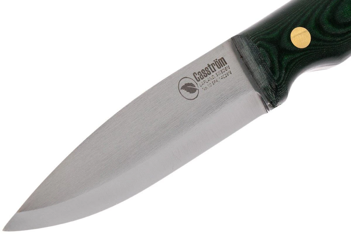 Casström No. 10 Swedish Forest Knife Green Micarta, 14C28N Scandi Grind 13107 3 Casström No. 10 Swedish Forest Knife Green Micarta, 14C28N Scandi Grind 13107 - Imagen 3