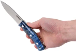 Casström No. 10 Swedish Forest Knife Blue Curly Birch, 14C28N Flat Grind 13119 13 Casström No. 10 Swedish Forest Knife Blue Curly Birch, 14C28N Flat Grind 13119 -Cuchillería Aventura CM13119 06 casstrom cm13119 06