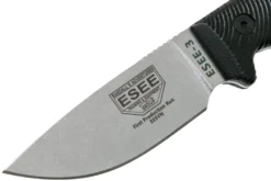 ESEE Model 3 S35VN 3D Black G10 Cuchillo De Supervivencia 3PM35V-001 Funda Negra + Clip Para Cinturón -Cuchillería Aventura EE 3PM35V 001 03 esee knives scaled