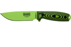ESEE Model 4 Venom Green Blade 3D Neon Green-Black G10 Cuchillo De Supervivencia 4PVG-007 Funda Negra + Clip Para Cinturón