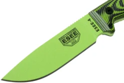 ESEE Model 4 Venom Green Blade 3D Neon Green-Black G10 Cuchillo De Supervivencia 4PVG-007 Funda Negra + Clip Para Cinturón -Cuchillería Aventura EE 4PVG 007 03 esee knives scaled