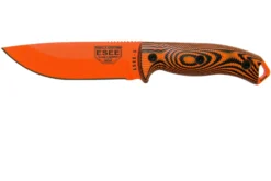 ESEE Model 5 Orange Blade 3D Orange-Black G10 Cuchillo De Supervivencia 5POR-006 Funda De Kydex + Clip Plate