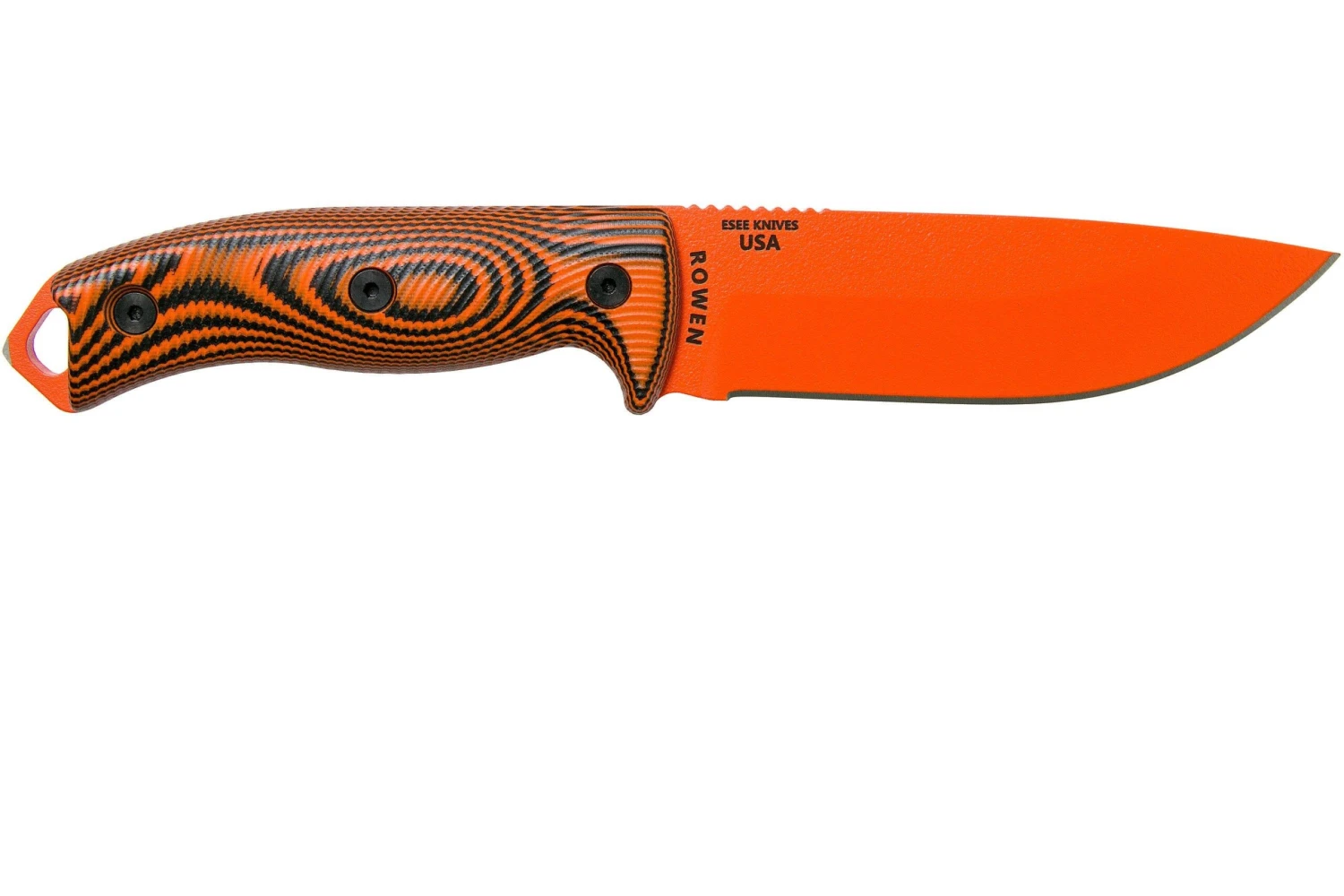 ESEE Model 5 Orange Blade 3D Orange-Black G10 Cuchillo De Supervivencia 5POR-006 Funda De Kydex + Clip Plate 2 ESEE Model 5 Orange Blade 3D Orange-Black G10 Cuchillo De Supervivencia 5POR-006 Funda De Kydex + Clip Plate - Imagen 2