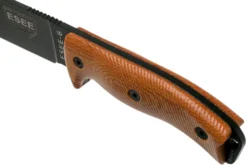 ESEE Model 6 Black Blade 3D Natural Canvas Micarta Cuchillo De Supervivencia 6PB-011 Funda Negra + Clip Plate -Cuchillería Aventura EE 6PB 011 05 esee knives scaled