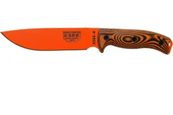 ESEE Model 6 Orange Blade 3D Neon Orange-Black G10 Cuchillo De Supervivencia 6POR-006 Funda Negra + Clip Plate
