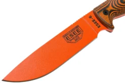 ESEE Model 6 Orange Blade 3D Neon Orange-Black G10 Cuchillo De Supervivencia 6POR-006 Funda Negra + Clip Plate -Cuchillería Aventura EE 6POR 006 03 esee knives scaled