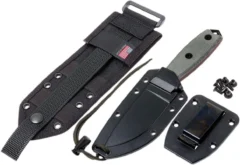 ESEE Model 3 Black Blade, Grey Handle 3P-MB-B Con Funda + Clip Y MOLLE-back -Cuchillería Aventura EE ESEE 3P MB B 07 esee knives model 3 ee esee 3p mb b 07