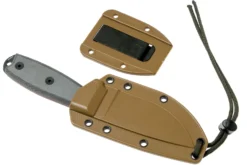ESEE Model 3 Modified Pommel Black Blade, Grey Handle 3PM Con Funda + Clip -Cuchillería Aventura EE ESEE 3PM 07 esee knives scaled