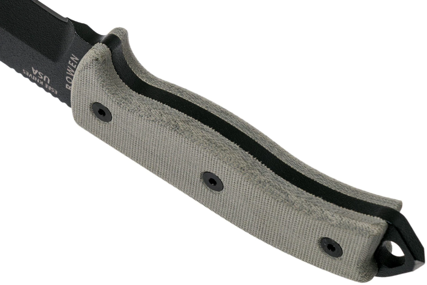 ESEE Model 5 Black Blade, Desert Tan Handle 5P-BK Con Funda Kydex + Clip De Cinturón 4 ESEE Model 5 Black Blade, Desert Tan Handle 5P-BK Con Funda Kydex + Clip De Cinturón - Imagen 4