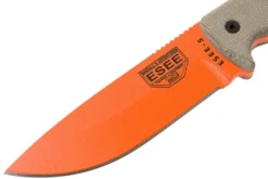 ESEE Model 5 Orange 5POG OD Green Micarta Cuchillo De Supervivencia Con Funda De Kydex + Clip Para Cinturón -Cuchillería Aventura EE ESEE 5POG 03 esee knives scaled